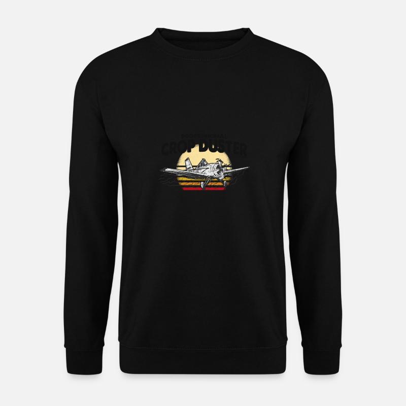 Professioneller Crop Duster Pilot, Antenne - Unisex Pullover - Schwarz