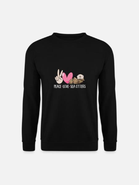 Seeotter - Unisex Pullover - Schwarz