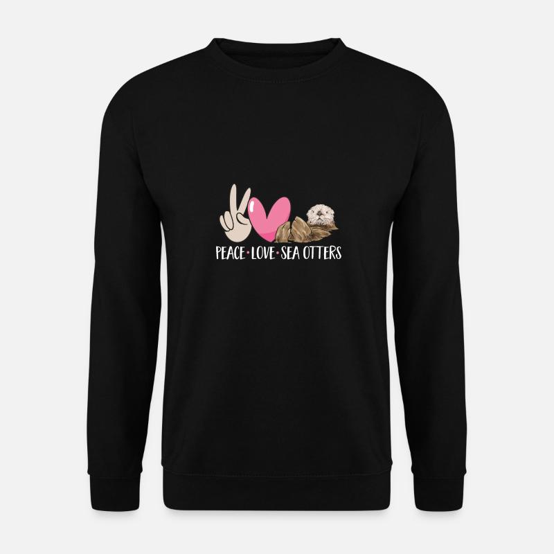 Seeotter - Unisex Pullover - Schwarz