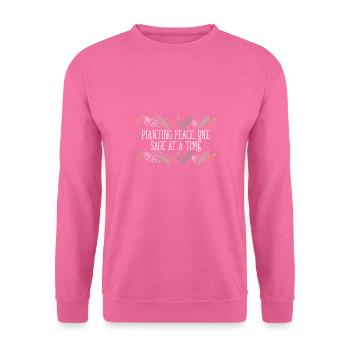 Planting Peace One Sage At A Time Smudge Sticks - Unisex Pullover - Pink - Vorne