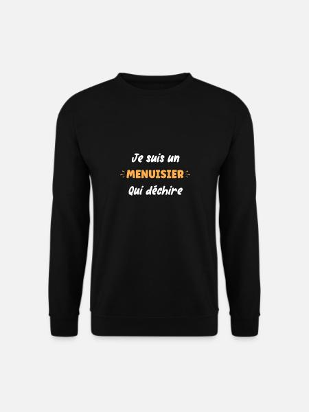 menuisier - Sweat-shirt Unisexe - noir