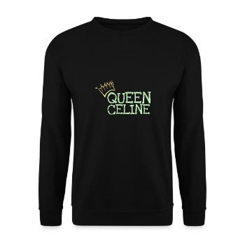Céline comme prénom - Sweat-shirt Unisexe - noir - Devant - Alina (178cm) & Michal (187cm)