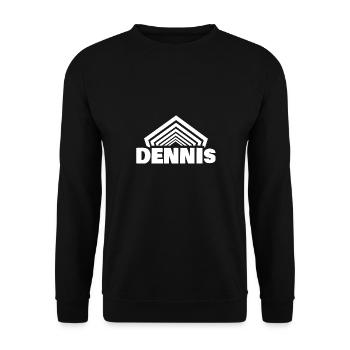Dennis - Unisex Sweatshirt - black - Front - Alina (178cm) & Michal (187cm)