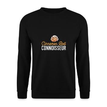 Cinnamon roll - Unisex Sweatshirt - black - Front - Alina (178cm) & Michal (187cm)