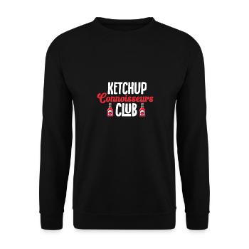 Ketchup Tomato ketchup - Unisex Sweatshirt - black - Front - Alina (178cm) & Michal (187cm)