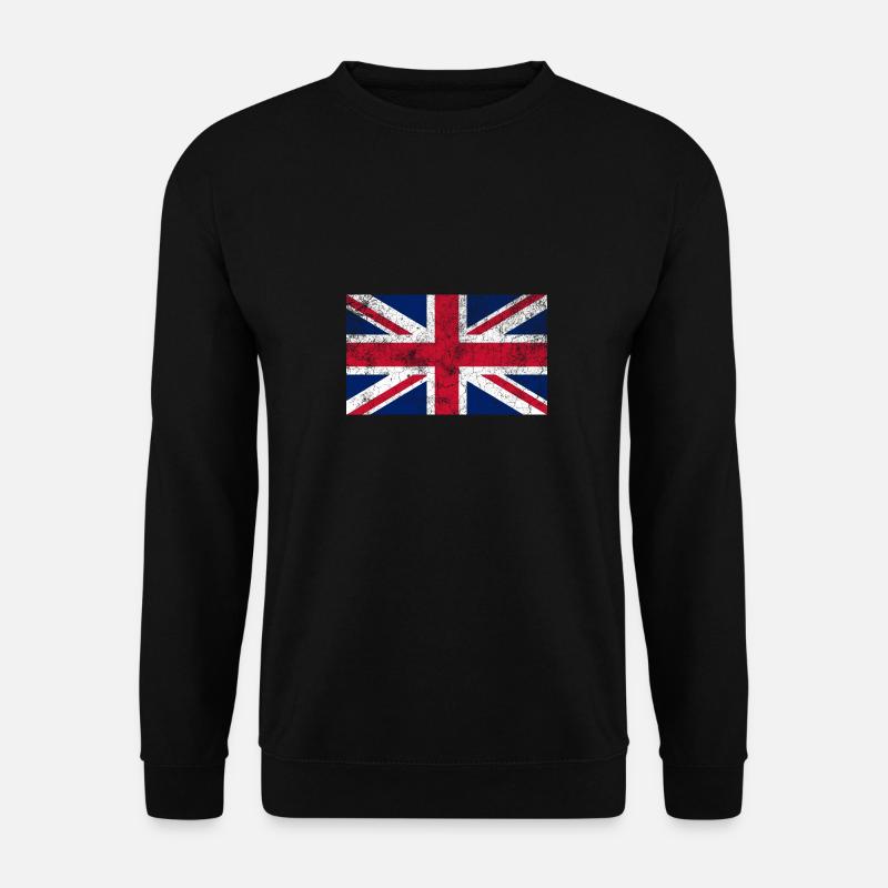 union jack - used look - Unisex Sweatshirt - black