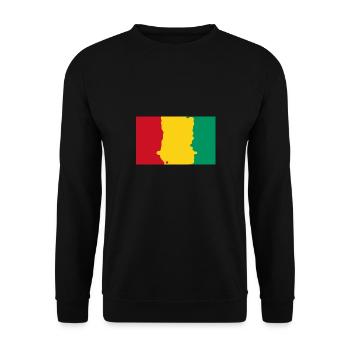 Guinea - Unisex Sweatshirt - black - Front - Alina (178cm) & Michal (187cm)