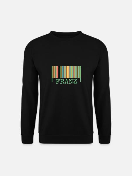 Strichcode Franz - Unisex Pullover - Schwarz