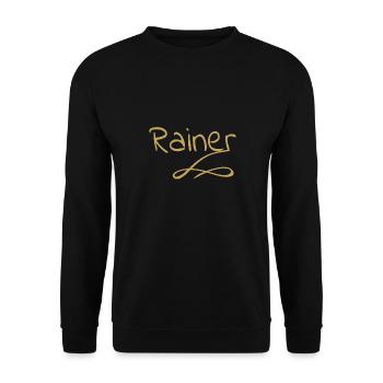 Rainer - Unisex Sweatshirt - black - Front - Alina (178cm) & Michal (187cm)