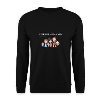 Zeige deine Verbundenheit - Unisex Pullover - Schwarz - Vorne - Alina (178cm) & Michal (187cm)