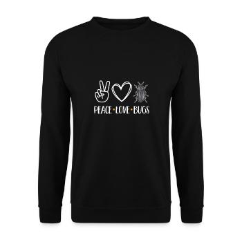 Insect collectors, insects, beetle lovers, entomologists - Unisex Sweatshirt - black - Front - Alina (178cm) & Michal (187cm)