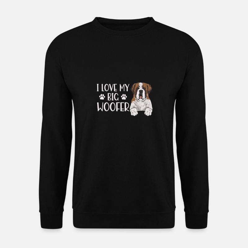 Saint-Bernard Chien Saint-Bernard - Sweat-shirt Unisexe - noir