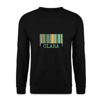 Cadeau pour Clara - Sweat-shirt Unisexe - noir - Devant - Alina (178cm) & Michal (187cm)