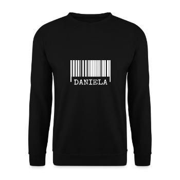 Femme pour Daniela Fille Femme - Sweat-shirt Unisexe - noir - Devant - Alina (178cm) & Michal (187cm)