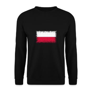 Gift for Poland - Unisex Sweatshirt - black - Front - Alina (178cm) & Michal (187cm)
