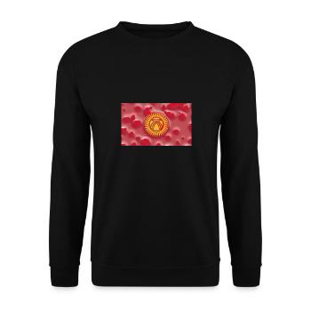 Cadeau pour le Kirghizistan - Sweat-shirt Unisexe - noir - Devant - Alina (178cm) & Michal (187cm)