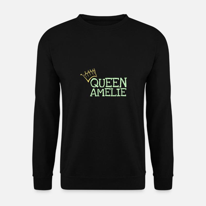 Amelie als Vorname - Unisex Pullover - Schwarz