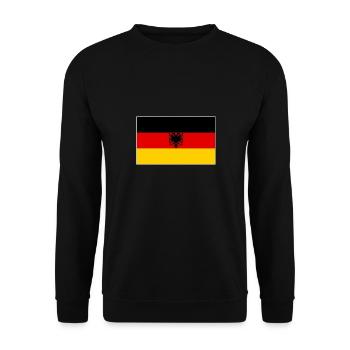 Drapeau albanais Aigle albanais Shqiponja - Sweat-shirt Unisexe - noir - Devant - Alina (178cm) & Michal (187cm)