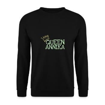 Annika comme prénom - Sweat-shirt Unisexe - noir - Devant - Alina (178cm) & Michal (187cm)