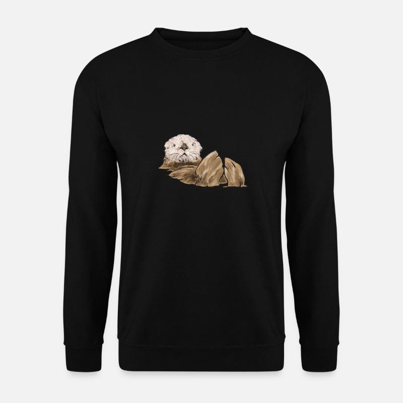 Seeotter - Unisex Pullover - Schwarz