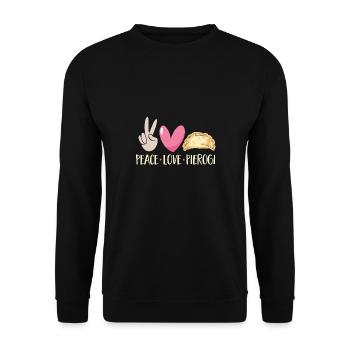 Pierogi polonais - Sweat-shirt Unisexe - noir - Devant - Alina (178cm) & Michal (187cm)