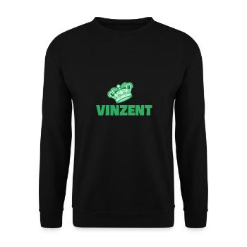 Vinzent - Unisex Sweatshirt - black - Front - Alina (178cm) & Michal (187cm)
