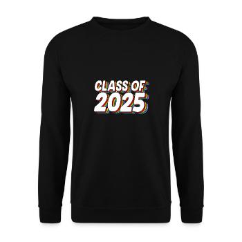 Class of 2025 Abitur Abiturient Abitur 2025 - Unisex Sweatshirt - black - Front - Alina (178cm) & Michal (187cm)
