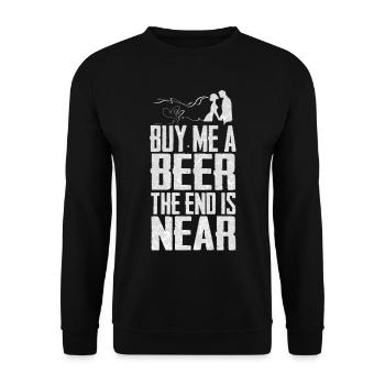 Drôle de sort pour célibataires - Sweat-shirt Unisexe - noir - Devant - Alina (178cm) & Michal (187cm)