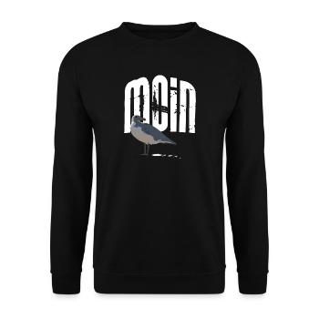 MOIN Schiss - Unisex Pullover - Schwarz - Vorne - Alina (178cm) & Michal (187cm)