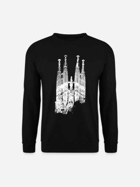 Barcelona Sagrada Familia Spanien I Love Barcelona - Unisex Pullover - Schwarz