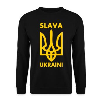 Ukraine - Unisex Sweatshirt - black - Front - Alina (178cm) & Michal (187cm)