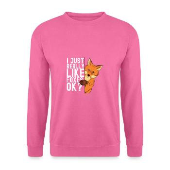 fox - Unisex Sweatshirt - pink - Front