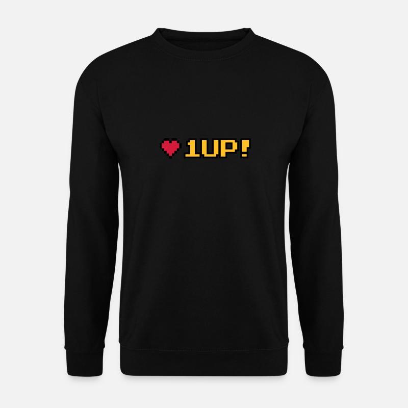 8-Bit 1UP - Unisex Pullover - Schwarz