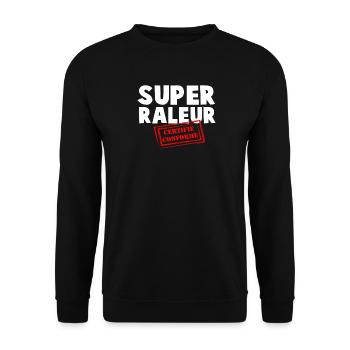 Super zertifizierter konformer Abstreifer - Unisex Pullover - Schwarz - Vorne - Alina (178cm) & Michal (187cm)