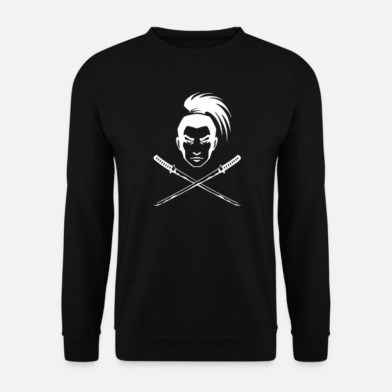 Ein japanischer Samurai - Unisex Pullover - Schwarz
