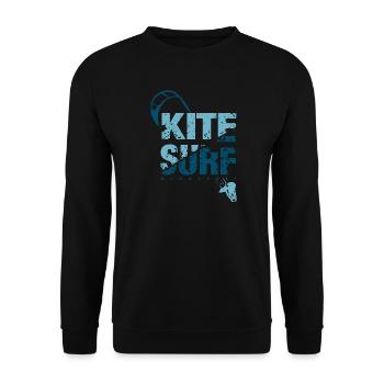 KITE SURF 3 - Unisex Sweatshirt - black - Front - Alina (178cm) & Michal (187cm)