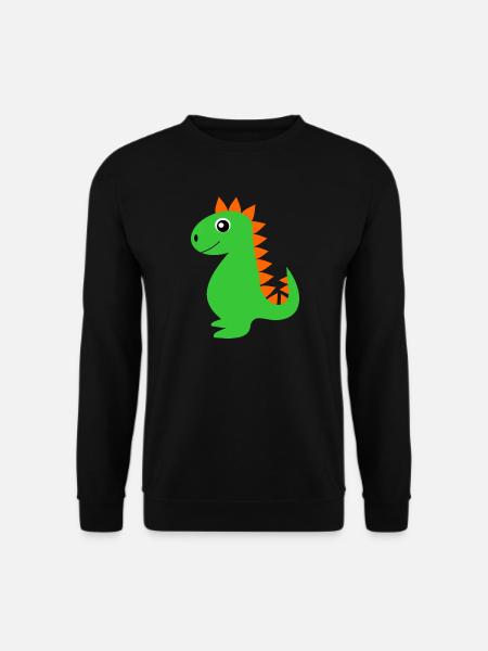 Dino Dinosaurier Geschenk Geburt Babyparty Taufe - Unisex Pullover - Schwarz