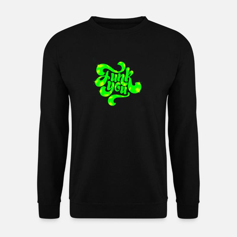 Conception de texte punk néon vert - Sweat-shirt Unisexe - noir