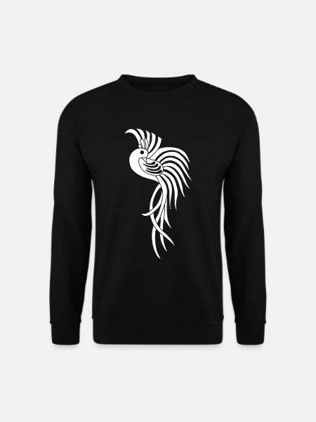 White paradise bird - Unisex Sweatshirt - black