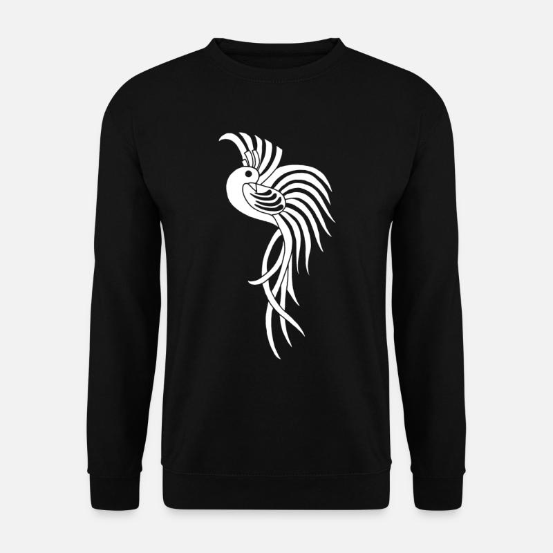Oiseau de paradis blanc - Sweat-shirt Unisexe - noir