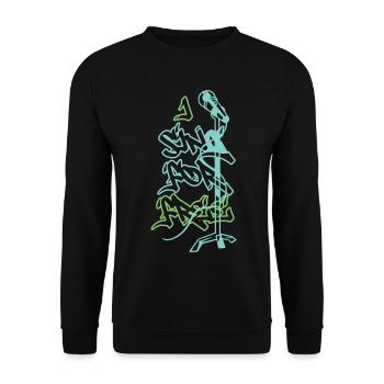 Je chante gratuitement - Sweat-shirt Unisexe - noir - Devant - Alina (178cm) & Michal (187cm)
