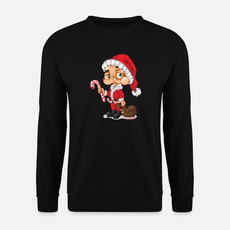 Weihnachtsmann Nikolaus Santa - Unisex Pullover - Schwarz