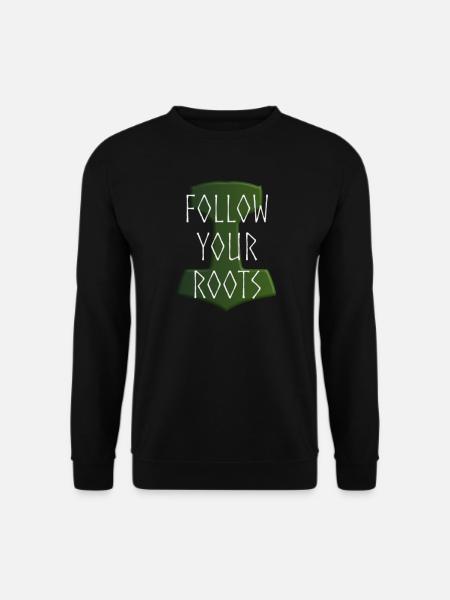 Follow your Roots - Hammer Donar Thor Mjölnir - Unisex Pullover - Schwarz