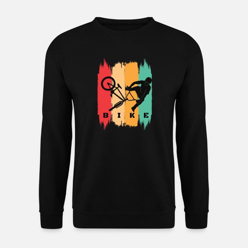 Bike Retro - Unisex Pullover - Schwarz