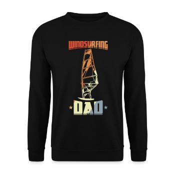Daddy Windsurfing - Unisex Sweatshirt - black - Front - Alina (178cm) & Michal (187cm)