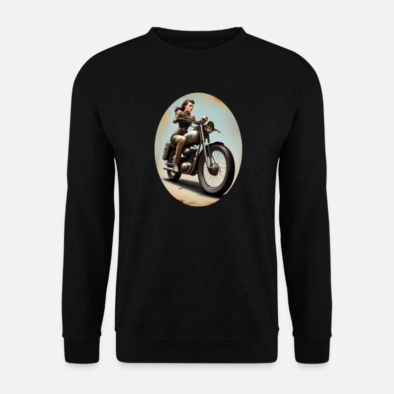 Motorradbraut - Unisex Pullover - Schwarz
