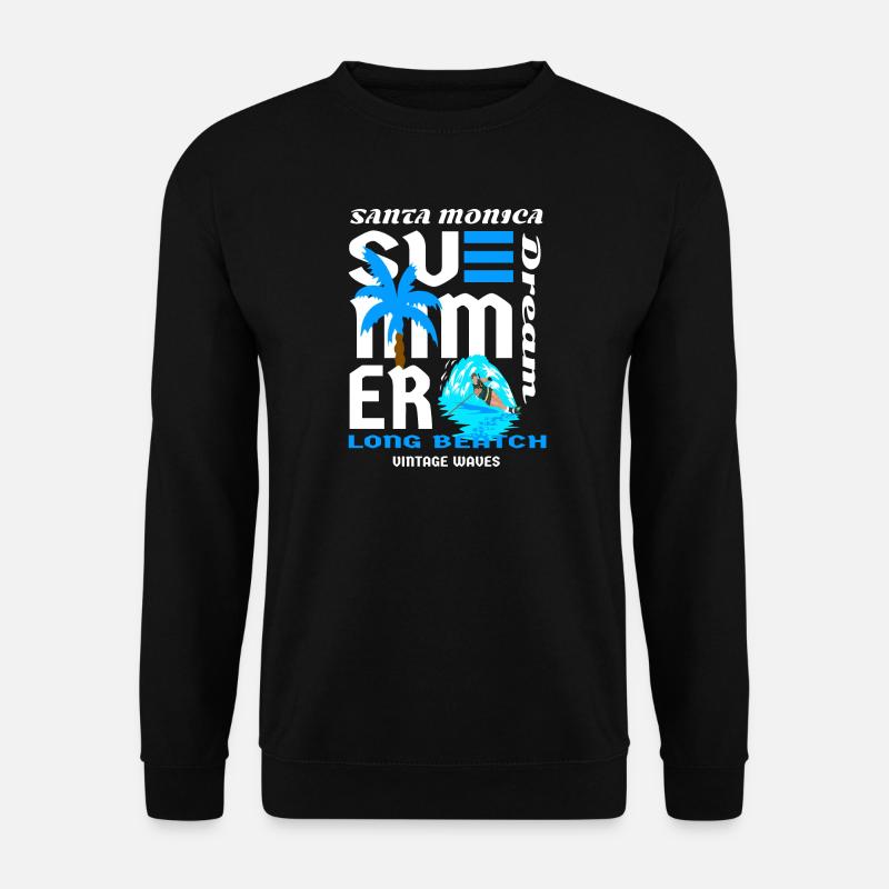 Santa Monica Strände - Unisex Pullover - Schwarz