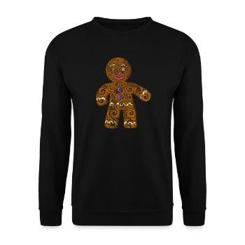 Cookie - Unisex Sweatshirt - black - Front - Alina (178cm) & Michal (187cm)