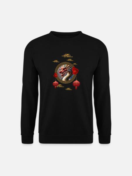 Happy New Year of the Chinese Dragon - Unisex Sweatshirt - black