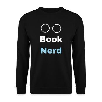 Book nerd - Sweat-shirt Unisexe - noir - Devant - Alina (178cm) & Michal (187cm)